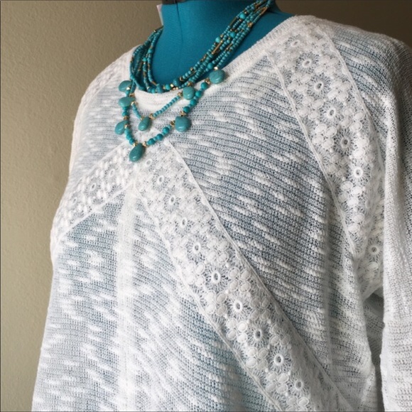 Jessica Simpson White Lace Top - Picture 2 of 4